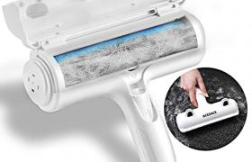 ACE2ACE Brosse Anti Poils Animaux Chat Chien, Brosse Ramasse Enlève Poils, Magique Réutilisable pour Poils, Rouleau à Poils d'animaux, Épilateur(vêtements/canapé/Voiture/lit/Tapis)