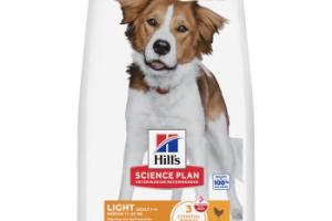 Hill's Science Plan croquettes pour chien, Light, taille moyenne, adulte, au poulet 14 kg Hill's Science Plan croquettes pour chien, Light, taille moyenne, adulte, au poulet 14 kg