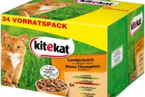 Kitekat Sachet fraîcheur 24 x 100 g Pique-nique de campagne, En sauce Kitekat Sachet fraîcheur 24 x 100 g Pique-nique de campagne, En sauce