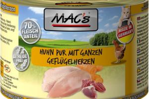 MAC's 6 x 200 g Poulet pur et coeurs de volaille entiers