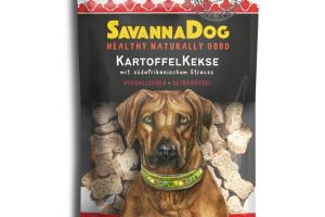 SavannaPet SavannaDog Biscuits de pommes de terre et autruche sud-africaine 150 g