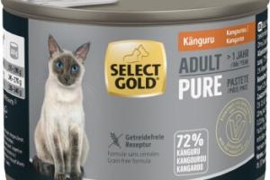 SELECT GOLD Pure Boîtes de Pâtée Chat Adute Kangourou 6x200 g