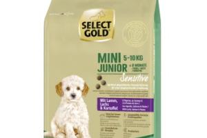 SELECT GOLD Sensitive Croquettes Chiot Mini Agneau au Saumon & aux Pommes de terre 1 kg