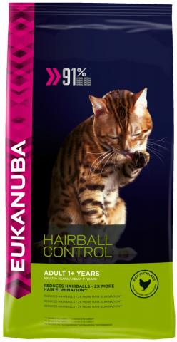 Eukanuba Boule de Poils Chat Adulte Poulet