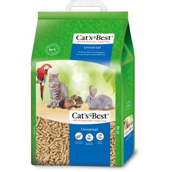 Cat's Best Universal Litière Végétale Universelle pour Chat, Rongeur et Oiseaux 20 l