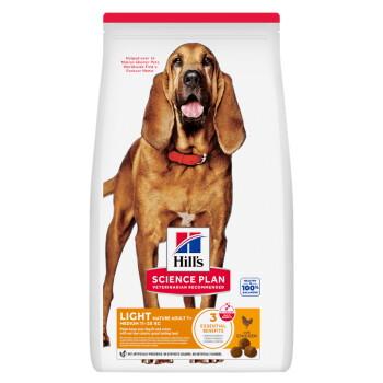 Hill's Science Plan croquettes pour chien, Light, Medium Mature Adult, au poulet 14 kg Hill's Science Plan croquettes pour chien, Light, Medium Mature Adult, au poulet 14 kg