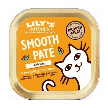 LILY'S KITCHEN Nourriture humide chat adulte Smooth Patè Poulet 19x85 g