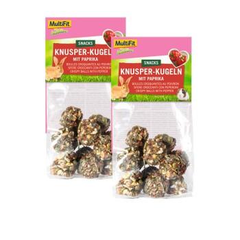 MultiFit Boules croquantes au poivron 2 x 8 pièces. MultiFit Boules croquantes au poivron 2 x 8 pièces.