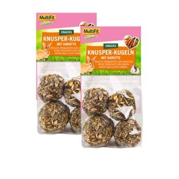 MultiFit Boules croquantes aux carottes 2 x 4 pièces. MultiFit Boules croquantes aux carottes 2 x 4 pièces.