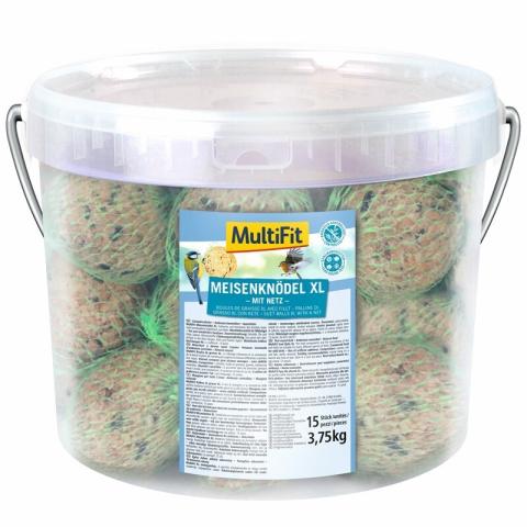 MultiFit Boules à mésanges XL dans filet 15 pcs dans le seau MultiFit Boules à mésanges XL dans filet 15 pcs dans le seau
