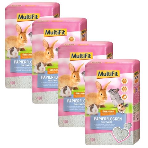 MultiFit Flocons de papier Pure White 4x10 l MultiFit Flocons de papier Pure White 4x10 l