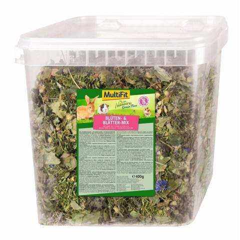 MultiFit Mélange sans céréales seau 400 g Mélange de fleurs et de feuilles MultiFit Mélange sans céréales seau 400 g Mélange de fleurs et de feuilles