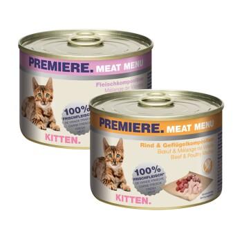 PREMIERE Meat Menu Kitten pack mixte 6 x 200 g PREMIERE Meat Menu Kitten pack mixte 6 x 200 g