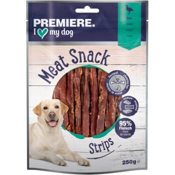 PREMIERE Meat Snack Stripes pour chien, Canard 250 g