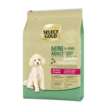 SELECT GOLD Sensitive aliments secs pour chien Mini Cheval au tapioca 4 kg