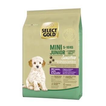 SELECT GOLD Sensitive Croquettes Chiot Mini Agneau au Saumon & aux Pommes de terre 1 kg