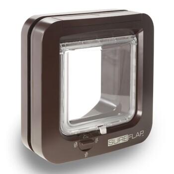SureFlap Chatière commandée par puce électronique marron SureFlap Chatière commandée par puce électronique marron