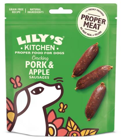 Lily's Kitchen Chien Adulte Saucisses Porc et Pommes