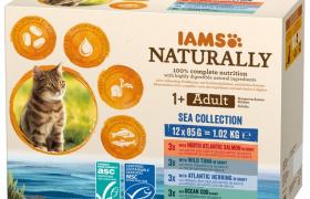 Iams Naturally Chat Adulte Collection Mer en Sauce Iams Naturally Chat Adulte Collection Mer en Sauce