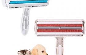 Brosse Ramasse Enlève Poils, NALCY 2 Pcs Brosse Anti Poils Animaux Chat Chien, Rouleau à Poils d'animaux, Brosse de Nettoyage Magique Réutilisable pour Coussin, Canapé, Voiture, Lit