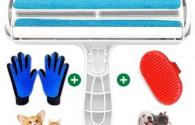 KafooStore Brosse Anti Poils Animaux 4En1, Brosse Chat Brosse Chien Autonettoyante, Brosse Poile Long et Court, Gant de Toilettage Silicone, 4 Accessoires, Nettoyant Moquette Tapis Vêtement Canapé KafooStore Brosse Anti Poils Animaux 4En1, Brosse Chat Brosse Chien Autonettoyante, Brosse Poile Long et Court, Gant de Toilettage Silicone, 4 Accessoires, Nettoyant Moquette Tapis Vêtement Canapé