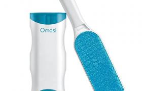 Omasi Brosse Anti Poils Animaux Chat & Chien - Brosse de Nettoyage Magique Réutilisable Enlève Poils - Brosse Poil Animaux Magique Chien & Chat de Nettoyage(vêtements/canapé/Voiture/lit), Bleu