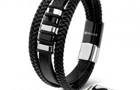SERASAR Bracelet Cuir Homme Argent 23cm Bijoux Homme Acier Inoxydable Véritable Multi Tissé Réglable Les Hommes Chaîne Tressé Accessoire Jeune Garcon Luxe Cadeaux Saint Valentin Large Classic Men SERASAR Bracelet Cuir Homme Argent 23cm Bijoux Homme Acier Inoxydable Véritable Multi Tissé Réglable Les Hommes Chaîne Tressé Accessoire Jeune Garcon Luxe Cadeaux Saint Valentin Large Classic Men