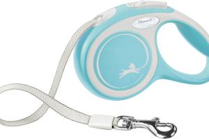 Flexi New Comfort Laisse Sangle Bleu Clair