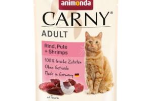 animonda Carny nourriture humide pour chat adulte Bœuf, dinde et crevettes 12x85 g animonda Carny nourriture humide pour chat adulte Bœuf, dinde et crevettes 12x85 g