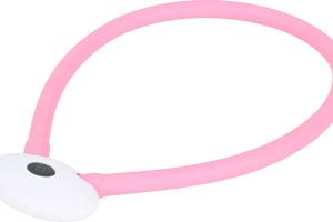 AniOne Anneau lumineux en chaîne de silicone rose S-M