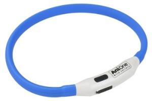 AniOne Collier en silicone clignotant bleu