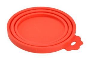 AniOne Couvercle en silicone pour boîtes de conserve rouge