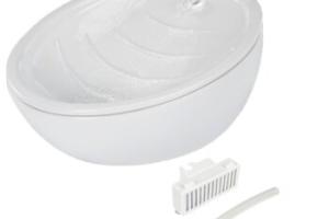 AniOne Fontaine à eau en céramique Waterfall blanc avec filtre rechange AniOne Fontaine à eau en céramique Waterfall blanc avec filtre rechange