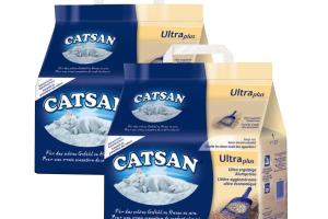 CATSAN Litière agglomérante Ultra plus 2x10 l
