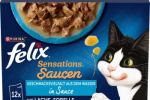 Felix Sensations 12 x 85 g Variété de saveurs aquatiques Felix Sensations 12 x 85 g Variété de saveurs aquatiques