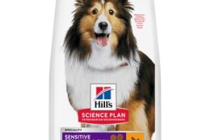 Hill's Science Plan, aliment sec pour chien Sensitive Stomach & Skin, adulte races moyennes et grandes, au poulet 14 kg