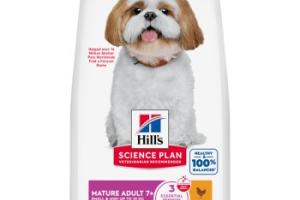 Hill's Science Plan Croquettes pour chien, Small & Mini Mature Adult, au poulet 2x1,5 kg Hill's Science Plan Croquettes pour chien, Small & Mini Mature Adult, au poulet 2x1,5 kg