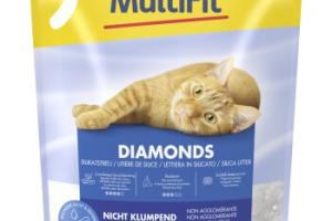 MultiFit Diamonds Litière silice non-agglomérante 8 l