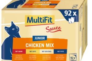 MultiFit Junior Sauce Chicken Mix Multipack XXL 92x100g MultiFit Junior Sauce Chicken Mix Multipack XXL 92x100g
