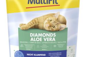 MultiFit Litière en Silice Non Agglomérante pour Chat et Chaton à l'Aloe Vera 16 l