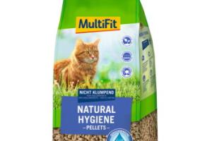 MultiFit Natural Hygiene Litière Végétale Non Agglomérante pour Chat, Rongeur et Oiseaux 11kg