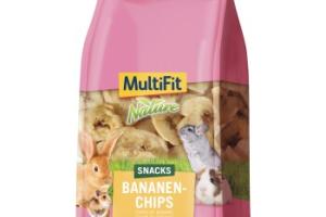 MultiFit Nature snacks chips de banane 120 g 120 g