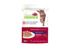 Natural Trainer Sac pour chats adultes 12 x 85 g Saumon