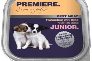 PREMIERE Best Meat Junior Poulet et bœuf 16x100 g PREMIERE Best Meat Junior Poulet et bœuf 16x100 g