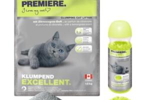 PREMIERE Excellent Citronnelle Litière agglomérante 12 kg au désodorisant