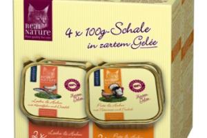 REAL NATURE Adulte 4 x 100 g Dinde et saumon, Gelée