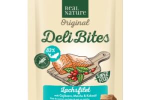 REAL NATURE Original Deli Bites 150 g Filet de saumon aux baies de goji, au matcha et à l’huile de coco REAL NATURE Original Deli Bites 150 g Filet de saumon aux baies de goji, au matcha et à l’huile de coco