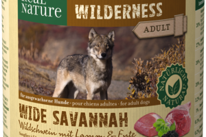 REAL NATURE WILDERNESS Adult Wide Savannah : sanglier, agneau et canard 12x800 g REAL NATURE WILDERNESS Adult Wide Savannah : sanglier, agneau et canard 12x800 g