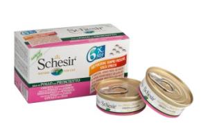 Schesir Multipack 24 x 50 g Filet de poulet avec jambon, en gelée Schesir Multipack 24 x 50 g Filet de poulet avec jambon, en gelée