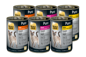 SELECT GOLD Pack mixte Adult Pure 6x400 g